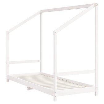 Kinderbedframe 80x200 cm massief grenenhout wit 3