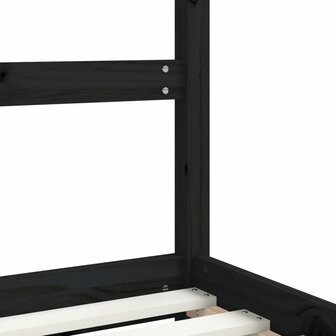 Kinderbedframe 80x200 cm massief grenenhout zwart 7