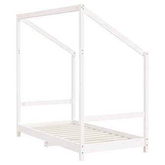Kinderbedframe 80x160 cm massief grenenhout wit 6