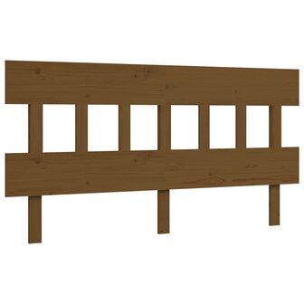 Seniorenbed met hoofdbord massief hout honingbruin 8