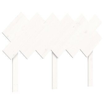 Seniorenbed met hoofdbord massief hout wit 8