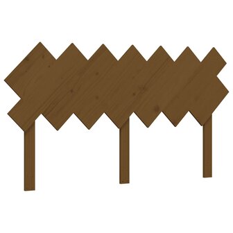 Seniorenbed met hoofdbord massief hout honingbruin 8