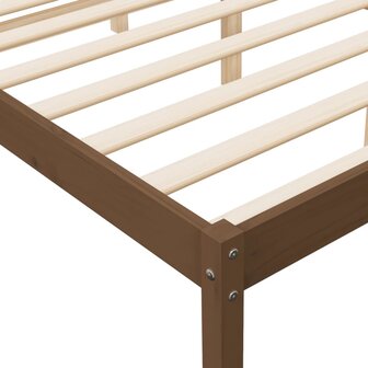 Seniorenbed massief grenenhout honingbruin 200x200 cm 7