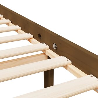 Seniorenbed massief grenenhout honingbruin 200x200 cm 8