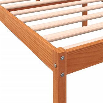 Seniorenbed massief grenenhout wasbruin 75x190 cm 7