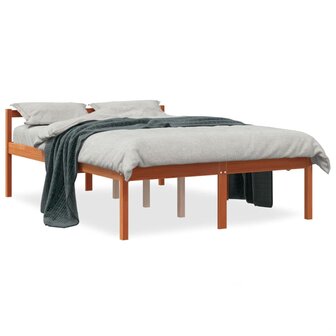 Seniorenbed massief grenenhout wasbruin 120x200 cm 2