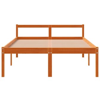 Seniorenbed massief grenenhout wasbruin 120x200 cm 4
