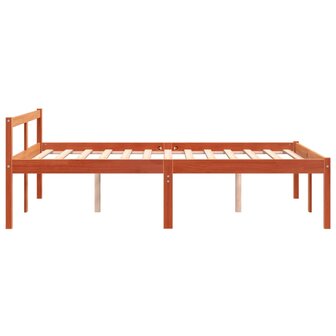 Seniorenbed massief grenenhout wasbruin 120x200 cm 5