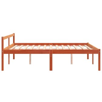 Seniorenbed massief grenenhout wasbruin 160x200 cm 5