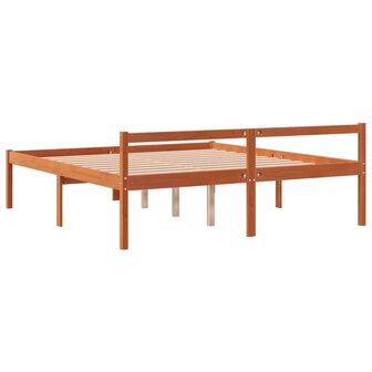Seniorenbed massief grenenhout wasbruin 160x200 cm 6