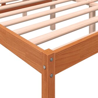 Seniorenbed massief grenenhout wasbruin 160x200 cm 7