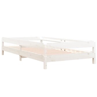 Bed stapelbaar 90x200 cm massief grenenhout wit 6