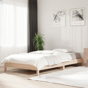 Bed stapelbaar 80x200 cm massief grenenhout 1