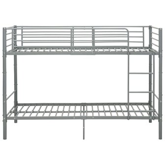 Stapelbed metaal grijs 90x200 cm 3