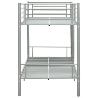 Stapelbed metaal grijs 90x200 cm 4