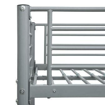 Stapelbed metaal grijs 90x200 cm 5