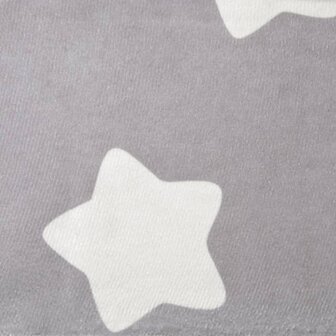 Kinderbank 2-zits met sterren zacht pluche lichtgrijs 7