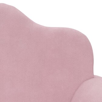 Kinderbank 2-zits zacht pluche roze 6