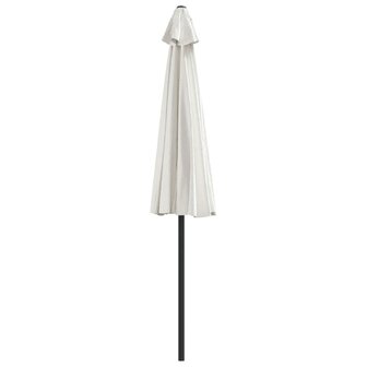 Balkonparasol half met aluminium paal 270x144 cm zandkleurig 5