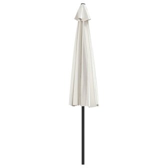 Balkonparasol half met aluminium paal 300x155 cm zandkleurig 5