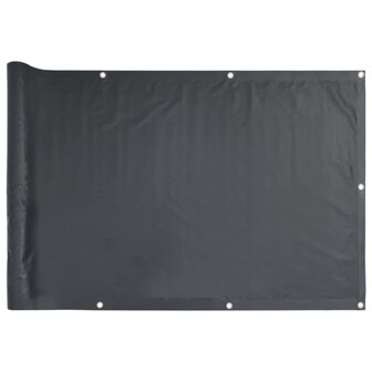 Balkonscherm 75x500 cm oxford stof antraciet 2