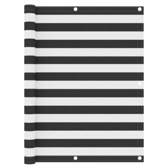 Balkonscherm 120x400 cm oxford stof antraciet en wit 1