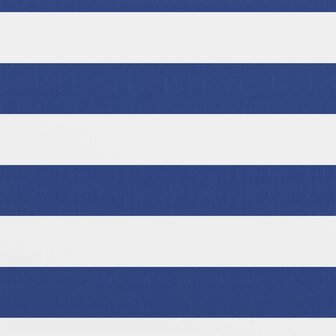 Balkonscherm 90x300 cm oxford stof wit en blauw 2