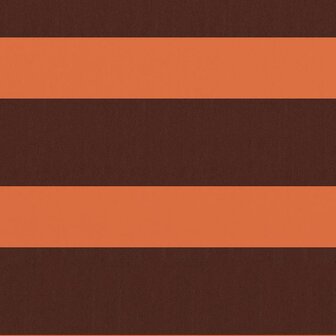 Balkonscherm 75x500 cm oxford stof oranje en bruin 2