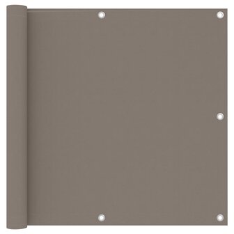 Balkonscherm 90x300 cm oxford stof taupe 1