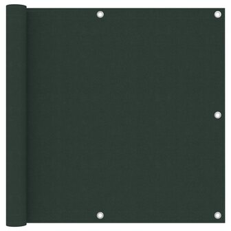 Balkonscherm 90x400 cm oxford stof donkergroen 1