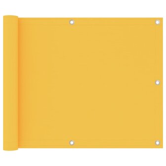 Balkonscherm 75x300 cm oxford stof geel 1