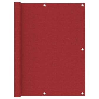 Balkonscherm 120x500 cm oxford stof rood 1