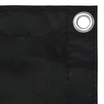 Balkonscherm 120x400 cm oxford stof zwart 3