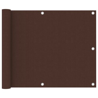 Balkonscherm 75x300 cm oxford stof bruin 1
