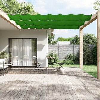 Luifel verticaal 60x360 cm oxford stof lichtgroen 1