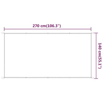 Luifel verticaal 140x270 cm oxford stof lichtgroen 6