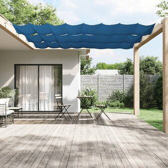 Luifel verticaal 60x360 cm oxford stof blauw 1
