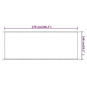 Luifel verticaal 140x270 cm oxford stof blauw 6