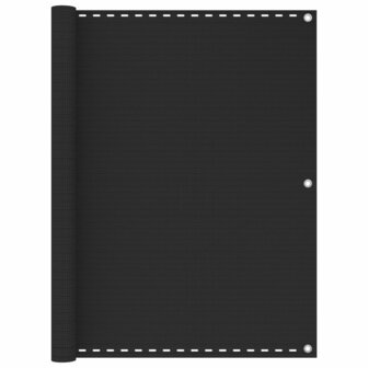 Balkonscherm 120x300 cm HDPE antracietkleurig 1