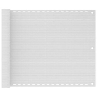 Balkonscherm 75x300 cm HDPE wit 1