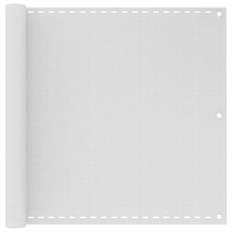 Balkonscherm 90x500 cm HDPE wit 1