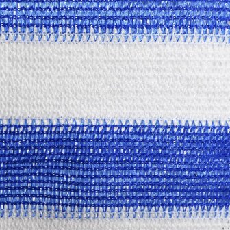 Balkonscherm 90x500 cm HDPE blauw en wit 3