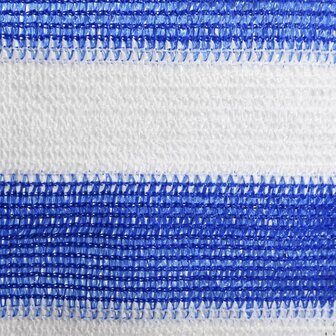 Balkonscherm 120x300 cm HDPE blauw en wit 3