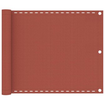 Balkonscherm 75x300 cm HDPE terracottakleurig 1