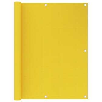 Balkonscherm 120x300 cm HDPE geel 1