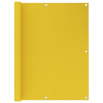 Balkonscherm 120x500 cm HDPE geel 1