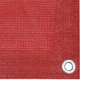 Balkonscherm 120x400 cm HDPE rood 3