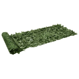 Balkonscherm met donkergroene bladeren 200x75 cm 1