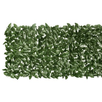 Balkonscherm met donkergroene bladeren 200x75 cm 3