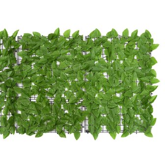 Balkonscherm met groene bladeren 200x75 cm 3